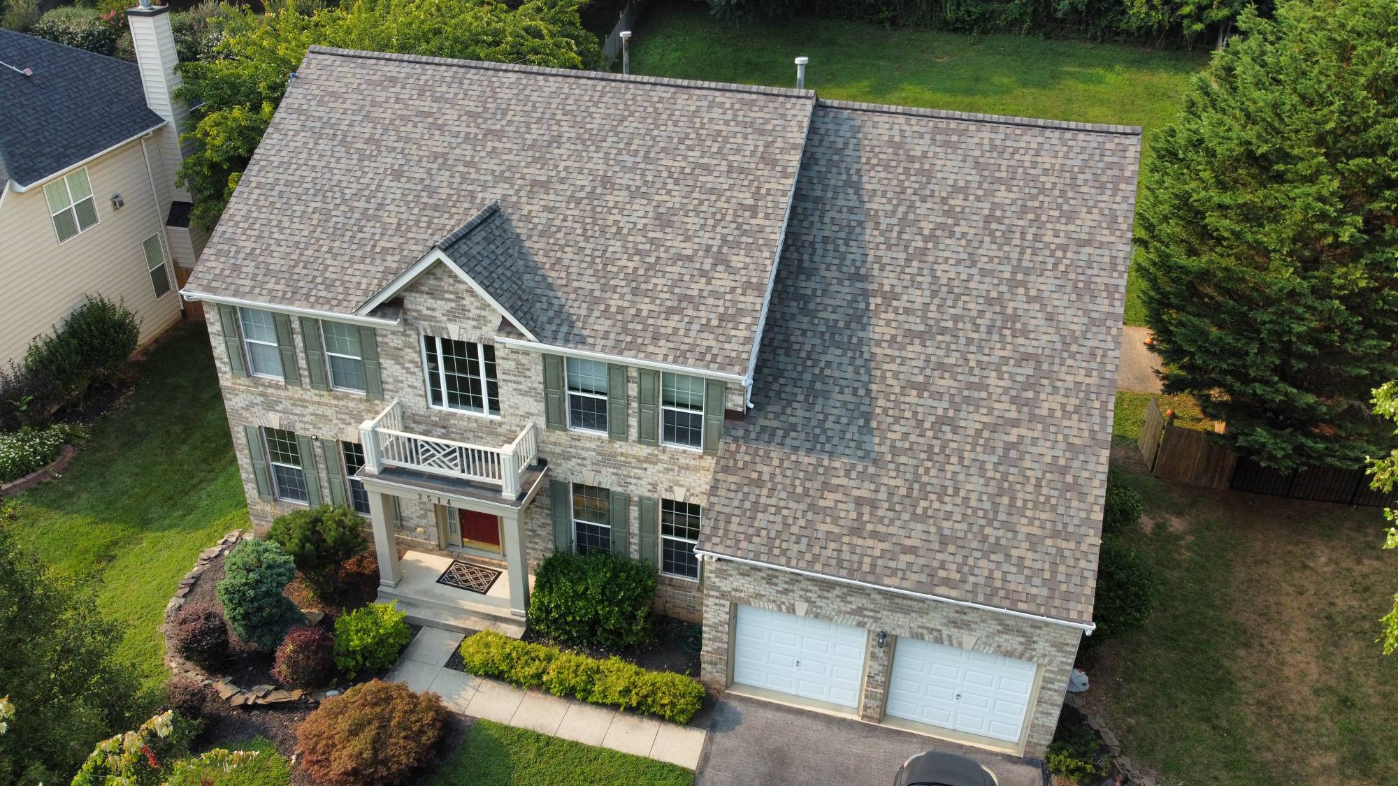 Architectural shingle roof replacement in Ellicott City, Maryland